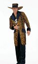 The Cheeta Pimp Suit with Three Quarter Length Leopard Print Drape Medium